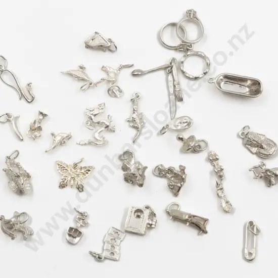 Collection 26 Silver Charms