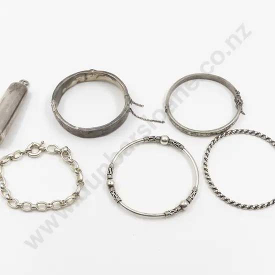 Two S/S Modern Design Bangles