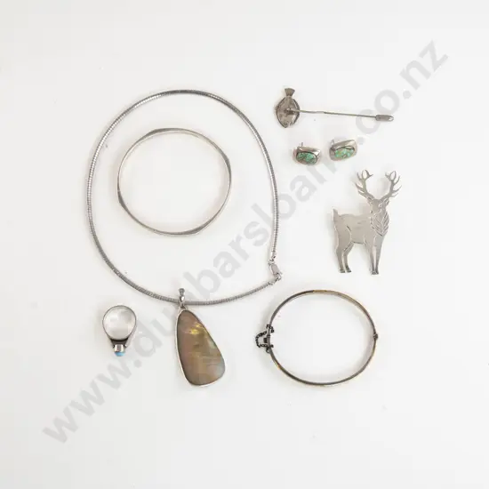 .925 Silver Jewellery Deer Brooch