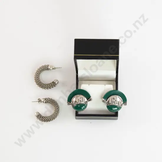 Pair Art Deco Style Earrings