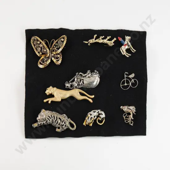 Collection of Assorted Animal Brooches