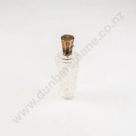 Late C19th Dutch 14ct Gold Topped Scent Bottle