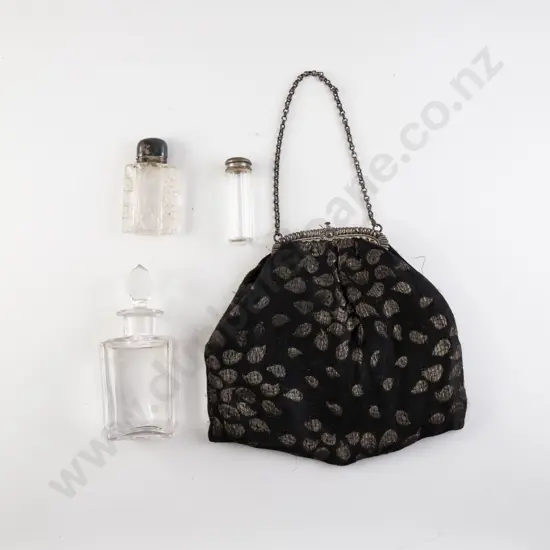 Two Late C19th Dutch Silver Topped Scent Phials