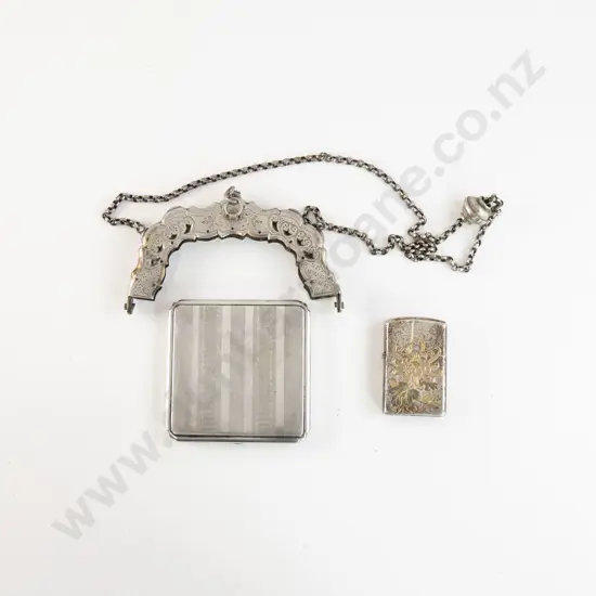 Japanese .950 Sterling Pocket Lighter Case