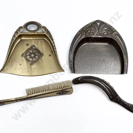 Two Crumb Trays with Brushes