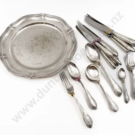 Part Set of Plated Cutlery etc