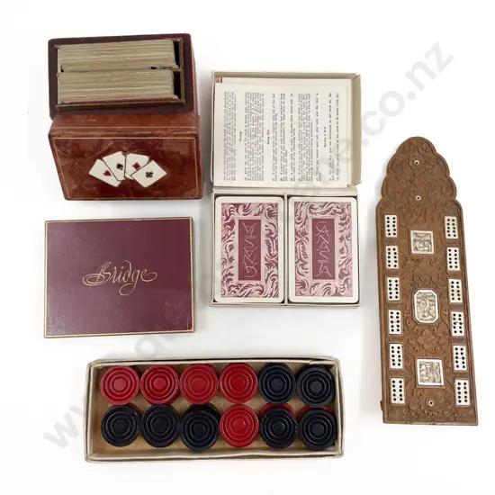 Small Quantity of Assorted Vintage Card Games and Counters etc