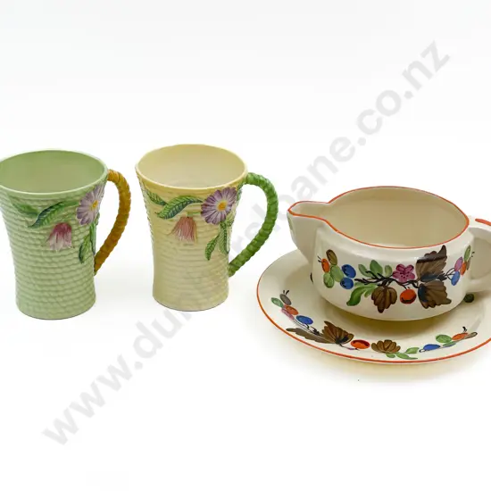 Two Carlton Ware Mugs with Two Others