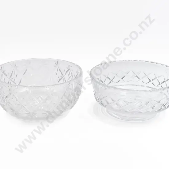 Two Crystal Fruit Bowls Including Webb & Corbett