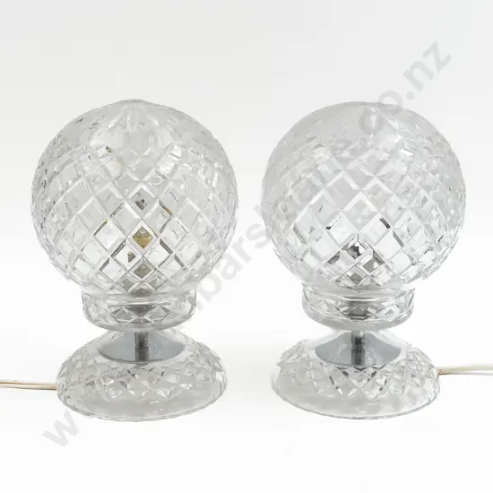 Pair of Crystal Table Lamps