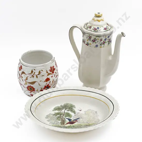 Two Pieces of Royal Doulton with Wedgwood Jar