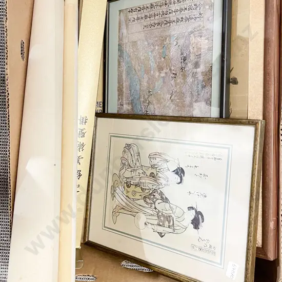 Quantity of Assorted Asian Artworks