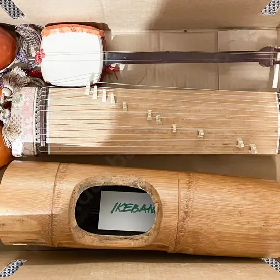 Box of Assorted Musical Instruments