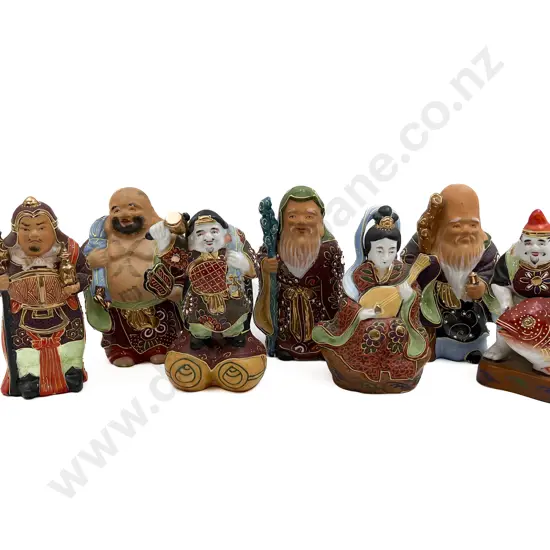 Seven Assorted Immortal China Figures