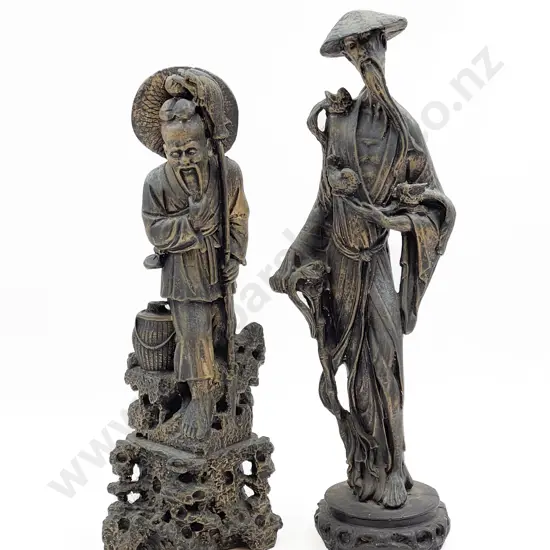 Two Large Asian Figures