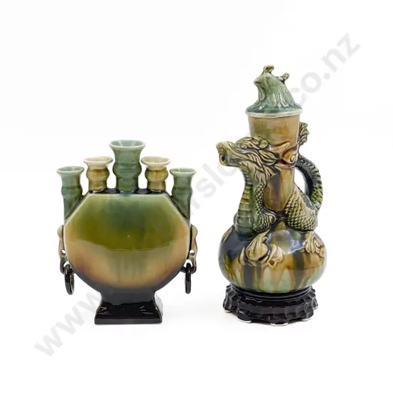 Incense Vase and Dragon Decorated Decanter
