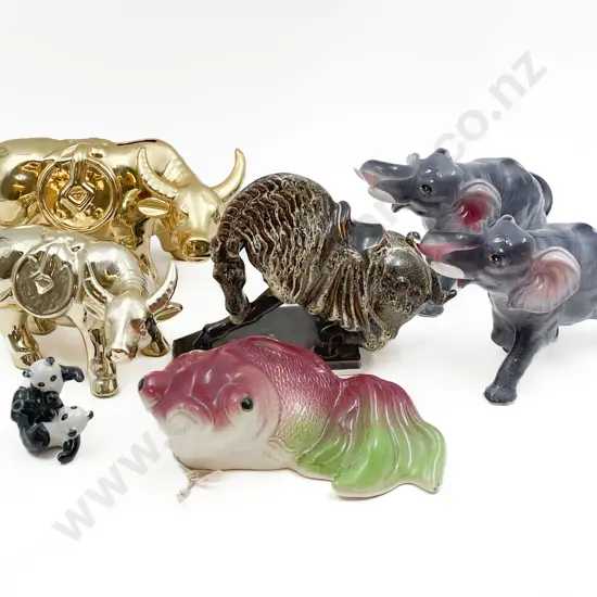 Box of Assorted Animal Ornaments