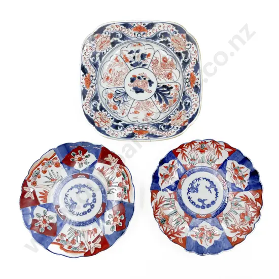 Pair of Imari Plates and Other