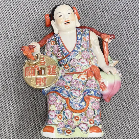 Large Ceramic Chinese Figure