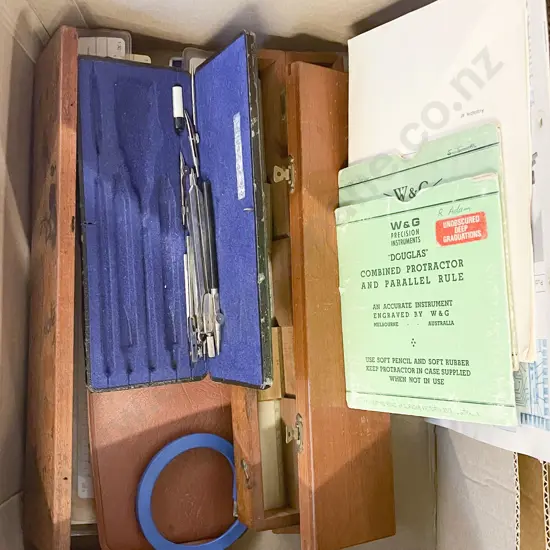 Box Quantity of Assorted Vintage Measuring Implements