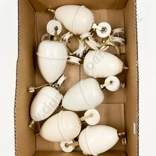 Box of Assorted Ceramic Pully Mechanisms