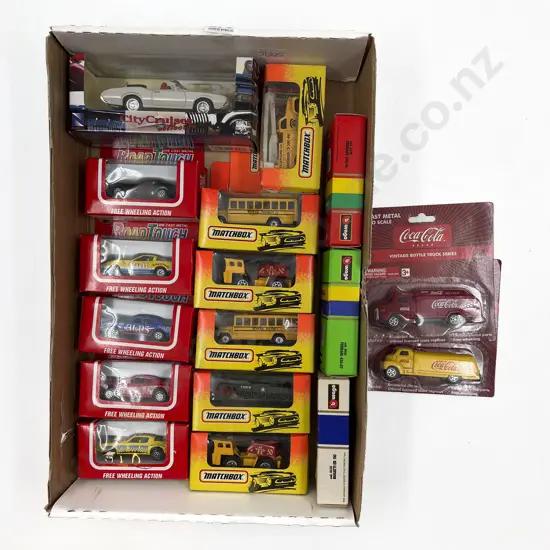 Box of Assorted Diecast Model Cars