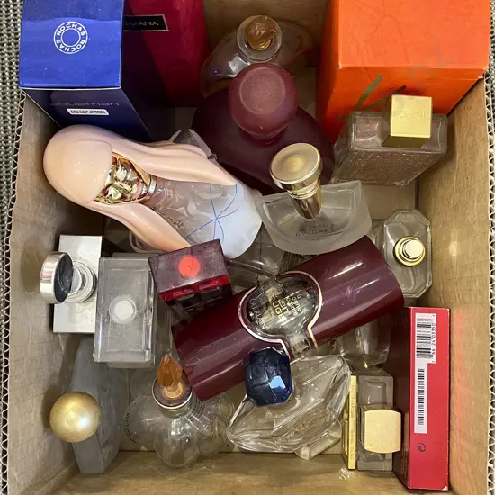 Box Quantity of Assorted Perfume Bottles etc