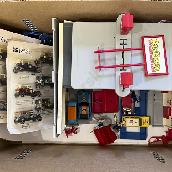 Toy Petrol Station Set and Assorted Boxed Models
