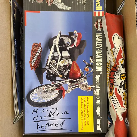 Boxed Harley Davidson Kitset Model and Assorted