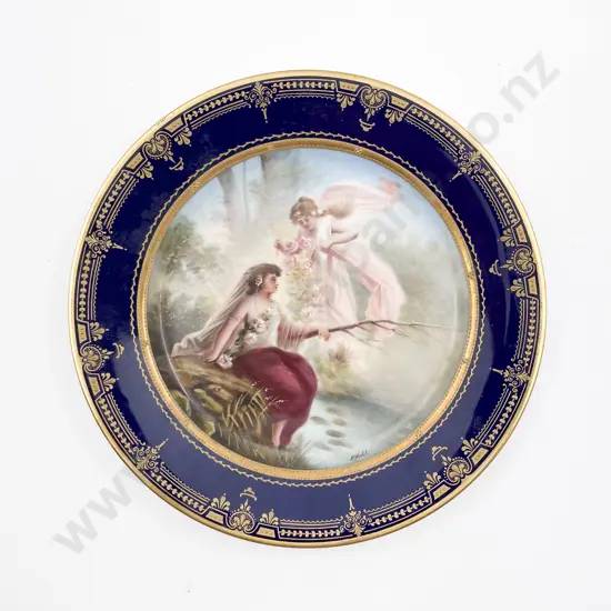 Hand Painted Fancy China Cabinet Plate