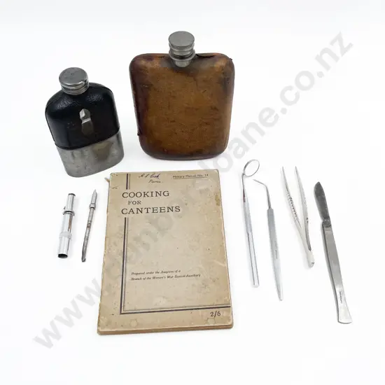 Cooking For Canteens Together with Flasks and Assorted Vintage Dental Equipment