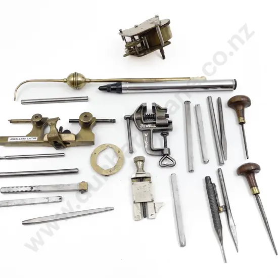 Quantity of Assorted Vintage Tools etc Including Jewellers Lathe