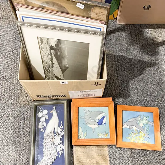 Box of Assorted Artworks