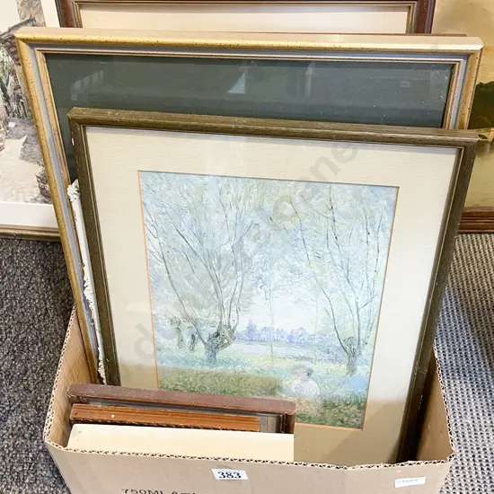 Box of Assorted Prints and Originals