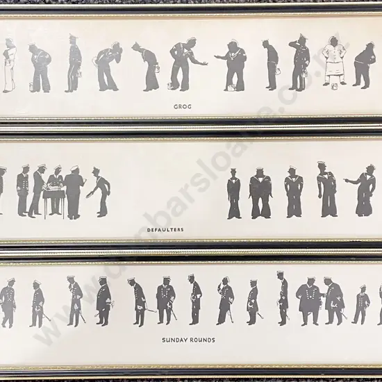 Three Silhouette Caricatures