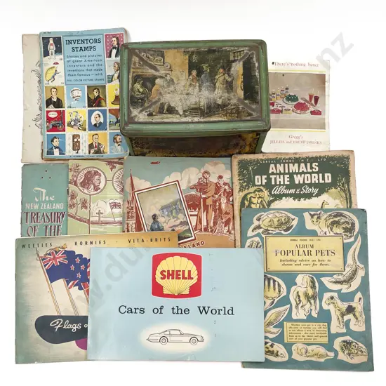 Collection Vintage Folders and Loose NZ and Other Cereal Cards