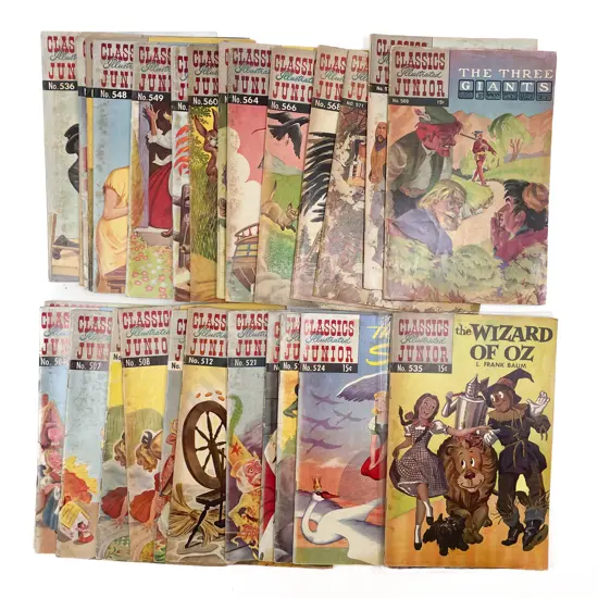 Bundle Qty Classics Illustrated Junior C1953 - 1964