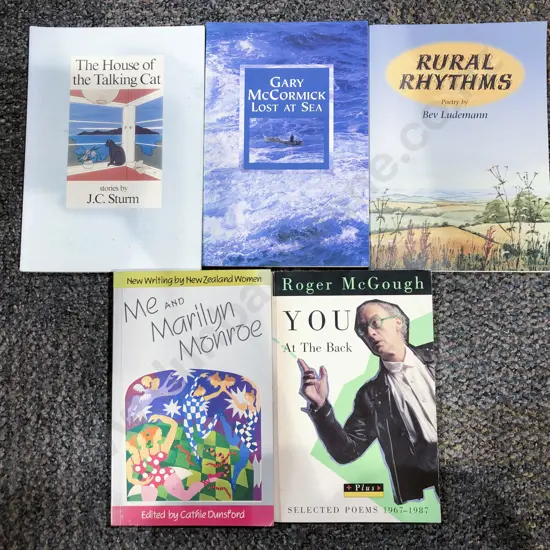 Five Assorted Short Stories and Poems Signed by Author