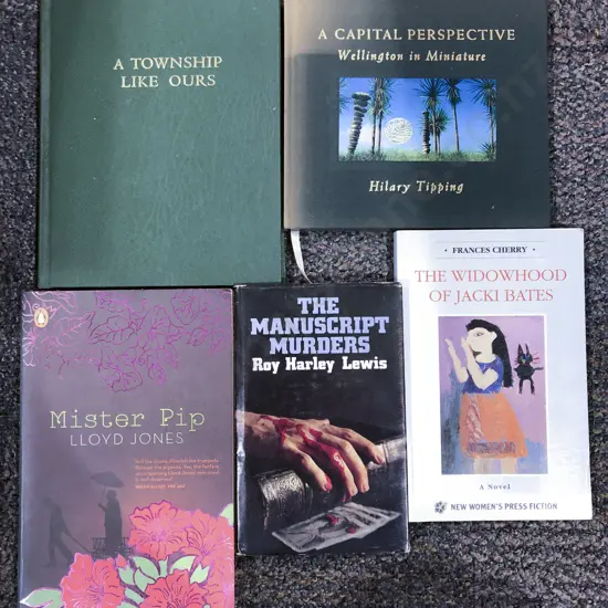 Five Assorted Books Signed By Author