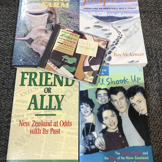Four Assorted Books Signed By Author Together With Signed CD