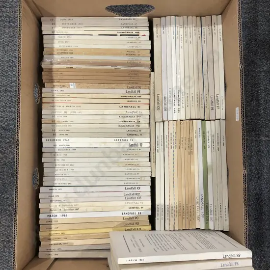 Box Quantity of Various Editions form the Periodical "Landfall"