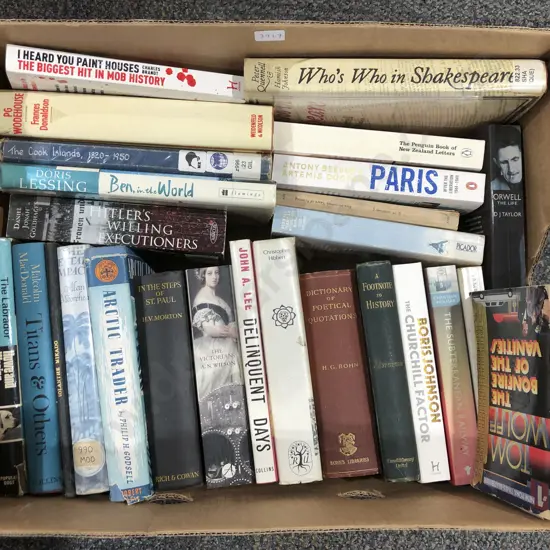 Box of Assorted Books