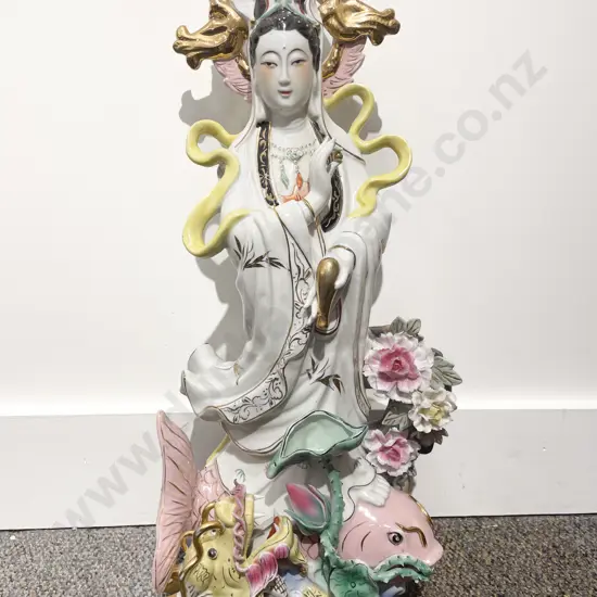 Chinese Ceramic Deity Figure