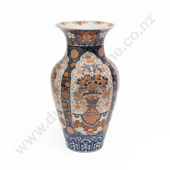 Large Meiji Period Imari Floor Vase