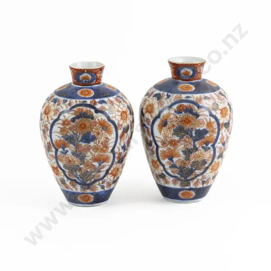 A Pair Of Imari Meiji Period Vase