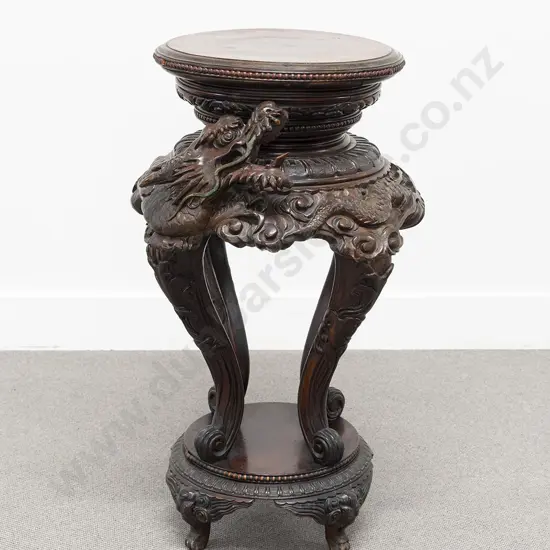 Large and Impressive Chinese Rosewood Vase Stand