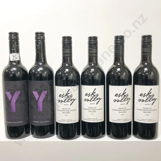 NZ Six Assorted Merlot and Merlot Blends