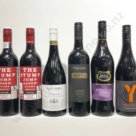 AUST Six Assorted Shiraz Blends