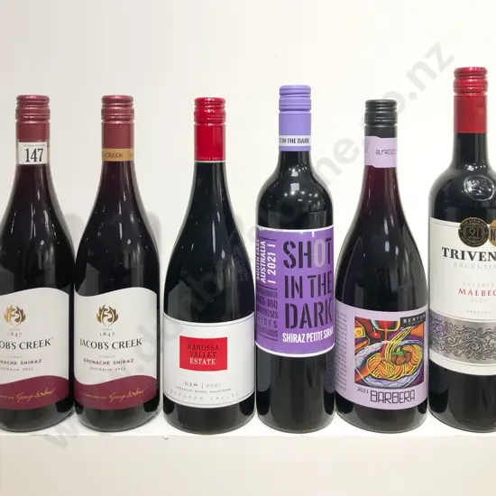 AUST Six Assorted Red Blends etc