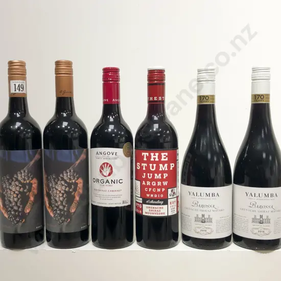 AUST Six Assorted Shiraz Blends and Durif